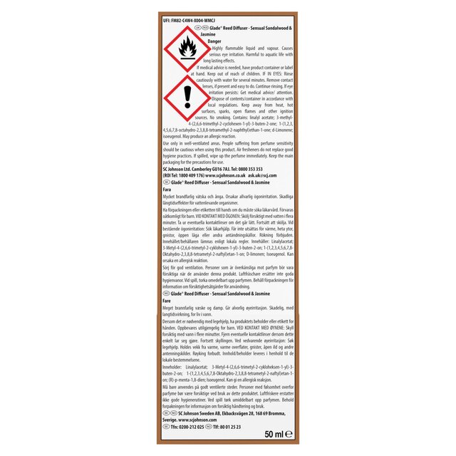 Glade Reed Diffuser Sandalwood & Bali thumbnail 4