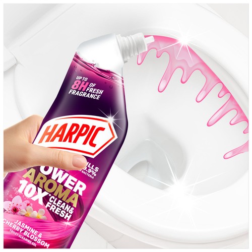 Harpic Power Aroma Jasmine & Cherry Blossom thumbnail 2