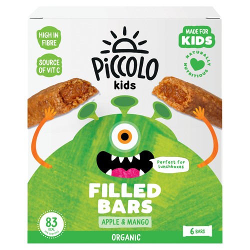 Piccolo Kids Organic Apple and Mango Filled Multigrain Bars