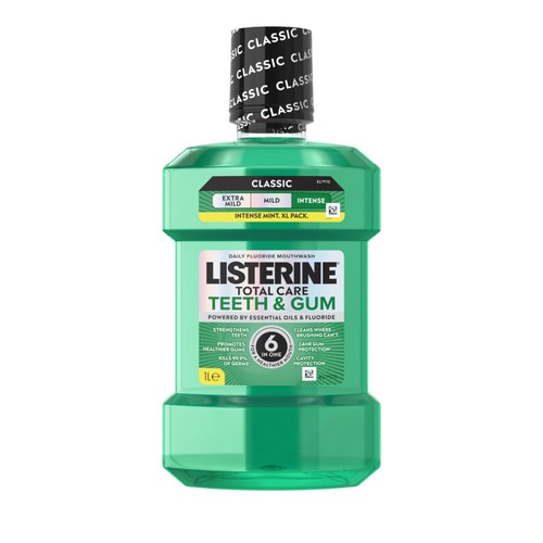 Listerine Total Care Teeth & Gum Intense Mint Classic Mouthwash thumbnail 2