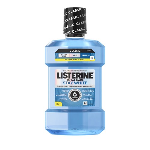 Listerine Total Care Stay White Intense Mint Classic Mouthwash thumbnail 2