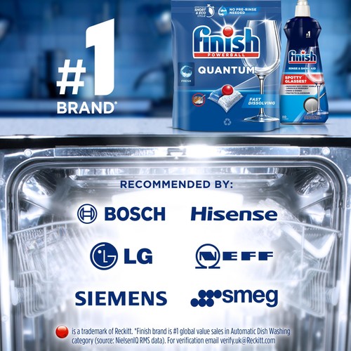 Finish Quantum Infinity Shine Dishwasher Tablets Regular (2x83) thumbnail 5
