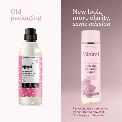 Miniml Laundry Liquid- Pink Dragonfruit & Orchid Bottle thumbnail 2