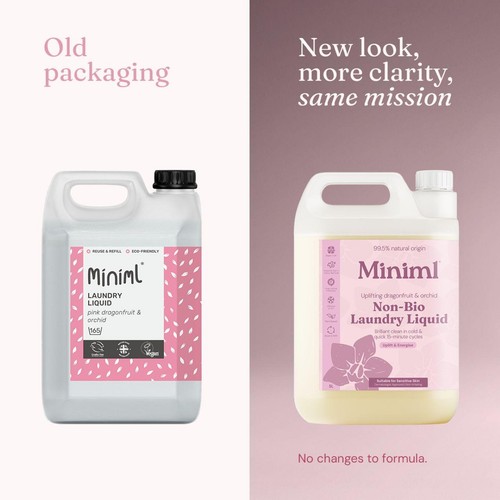 Miniml Laundry Liquid- Pink Dragonfruit & Orchid Refill thumbnail 2