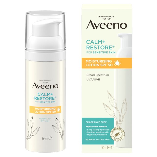 Aveeno Calm & Restore Moisturising Face Lotion SPF50