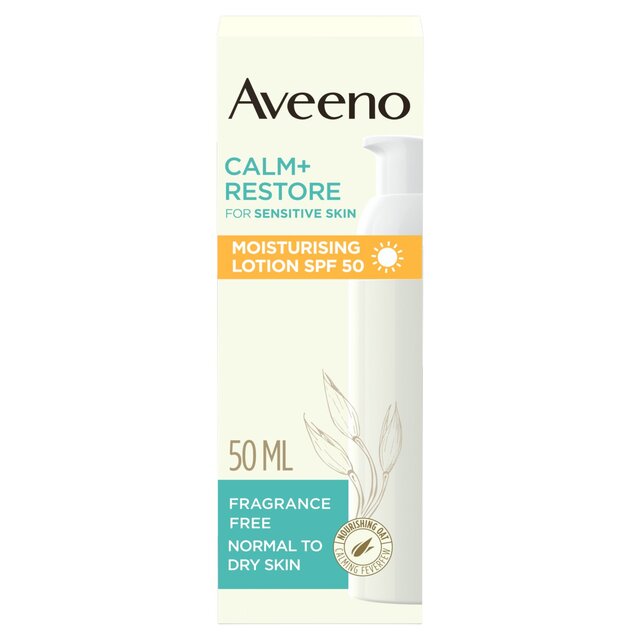 Aveeno Calm & Restore Moisturising Face Lotion SPF50 thumbnail 4