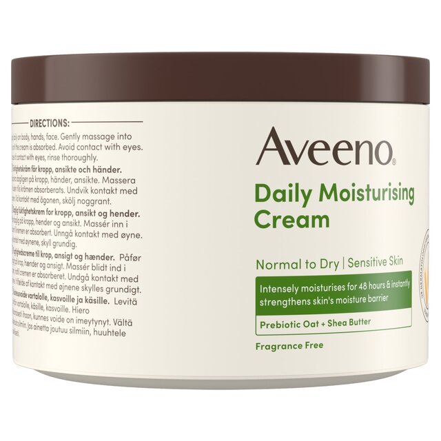 Aveeno Daily Moisturising Cream for Dry Sensitive Skin thumbnail 4