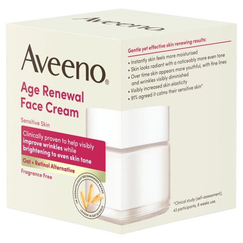Aveeno Age Renewal Anti-Age Face Cream for Sensitive Skin thumbnail 7