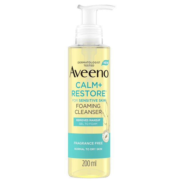 Aveeno Calm & Restore Foaming Cleanser for Sensitive Skin