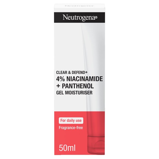 Neutrogena Clear & Defend+ Gel Moisturiser with Niacinamide & Panthenol