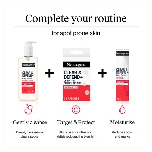 Neutrogena Clear & Defend + Ultra-Thin Blemish Patches, 24 Patches thumbnail 7
