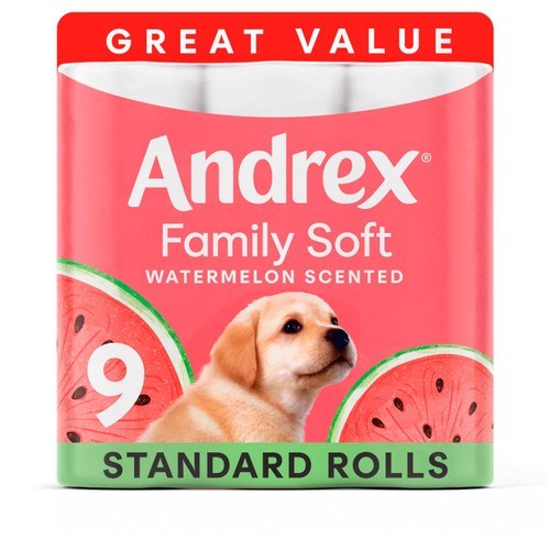 Andrex Family Soft Watermelon Toilet Roll
