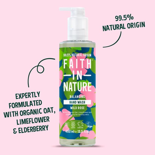 Faith In Nature Wild Rose Hand Wash thumbnail 6