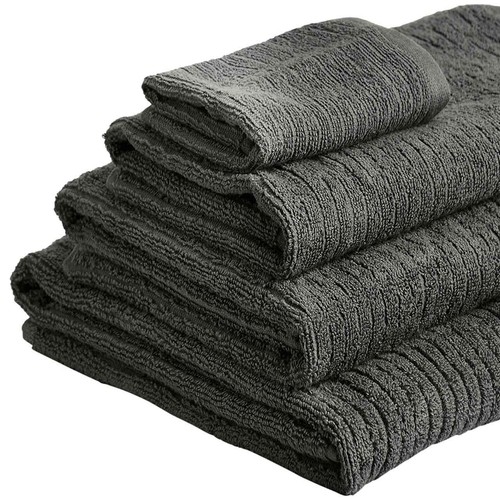 M&S Cotton Quick Dry, Face Towels, Charcoal thumbnail 3