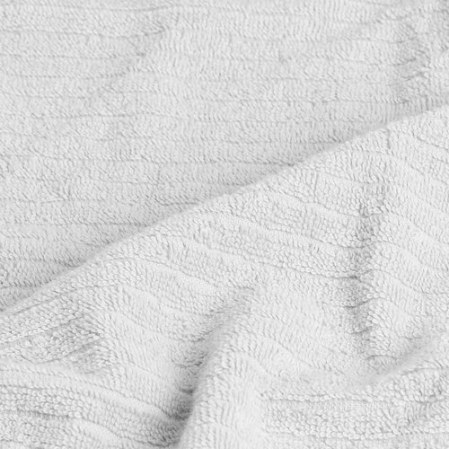 M&S Collection Cotton Quick Dry Towel, Bath Towel, Silver Grey thumbnail 3