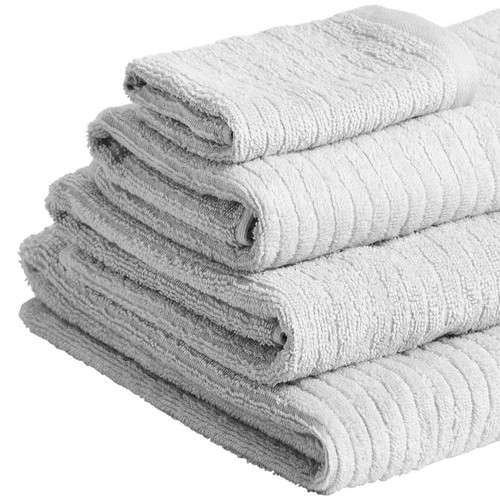 M&S Collection Cotton Quick Dry, Face Towels, Silver Grey thumbnail 2