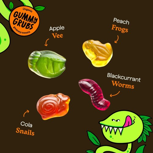 Wild Thingz Organic Sweets Gummy Grubs thumbnail 3