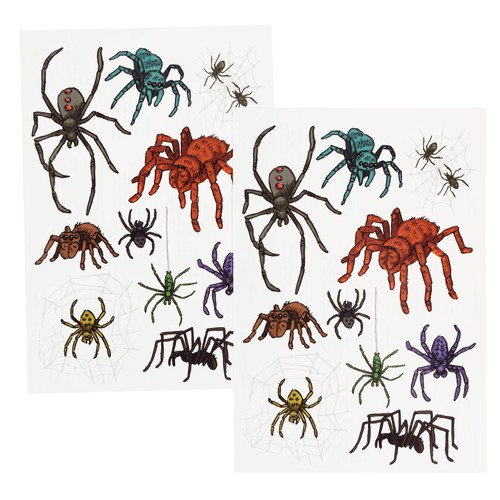 Rex London Halloween Spider Temporary Tattoos thumbnail 2