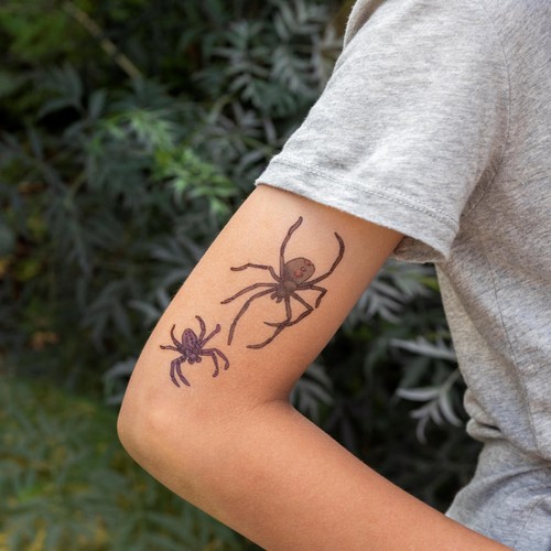 Rex London Halloween Spider Temporary Tattoos thumbnail 3