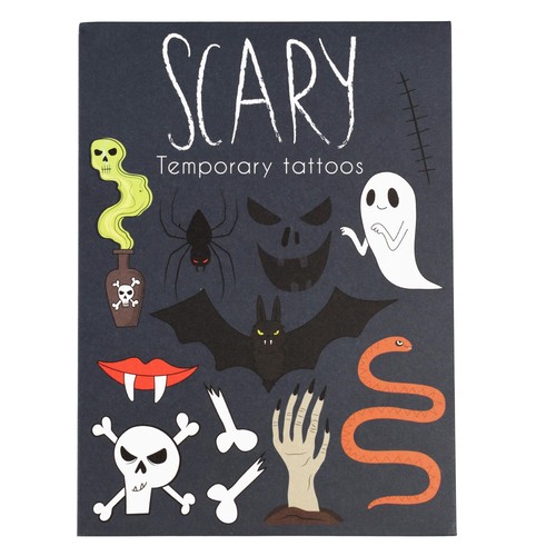 Rex London Halloween Scary Temporary Tattoos