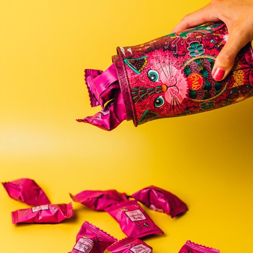 Monty Bojangles Persian Pink Tin Choccy Scoffy Truffles thumbnail 4
