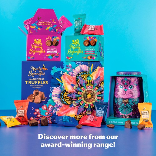 Monty Bojangles Persian Pink Tin Choccy Scoffy Truffles thumbnail 5