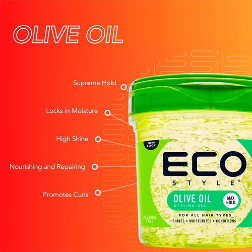 Eco Style Olive Oil Styling Gel thumbnail 6