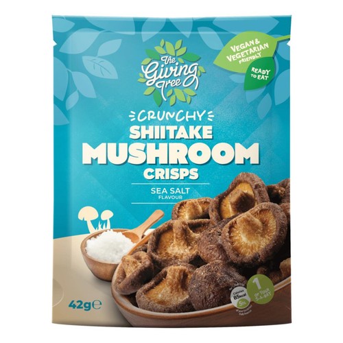 Giving Tree Vacuum Fried Mixed Shitake Mushroom Sea Salt