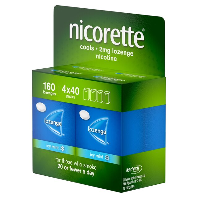Nicorette 2mg Icy Mint Nicotine Lozenges thumbnail 3