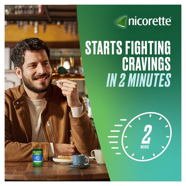 Nicorette 2mg Icy Mint Nicotine Lozenges thumbnail 4