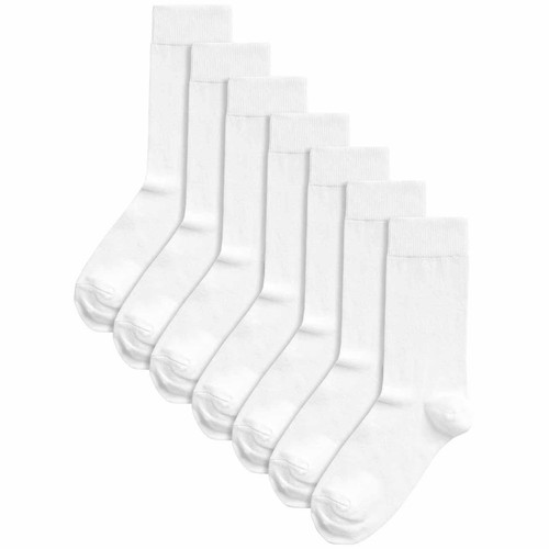 M&S Mens, Cotton Rich Socks, 6-8.5, White