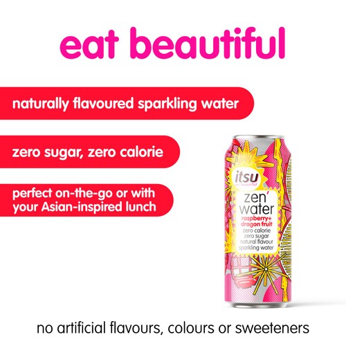 Itsu Raspberry and Dragon Fruit Zen Water thumbnail 2