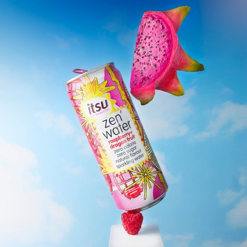 Itsu Raspberry and Dragon Fruit Zen Water thumbnail 3