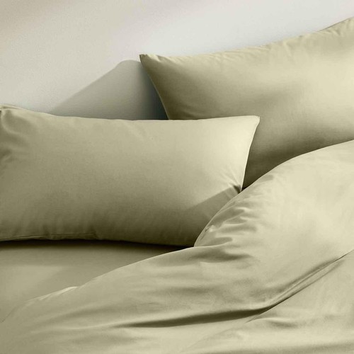 M&S Cotton Rich Bedding Set, Single, Green thumbnail 2
