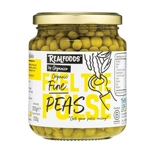 Realfoods by Organico Fine Peas in Water