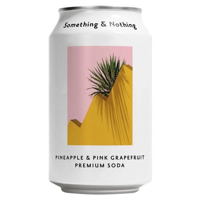 Something & Nothing Pineapple & Pink Grapefruit Premium Soda