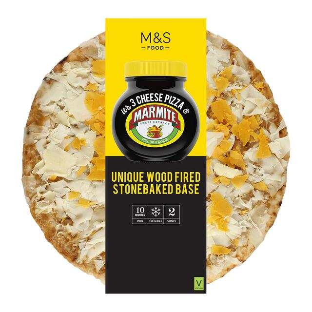 M&S 3 Cheese & Marmite Pizza Serves 2