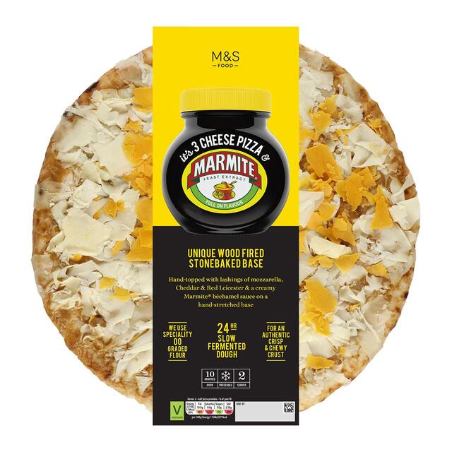 M&S 3 Cheese & Marmite Pizza Serves 2 thumbnail 2