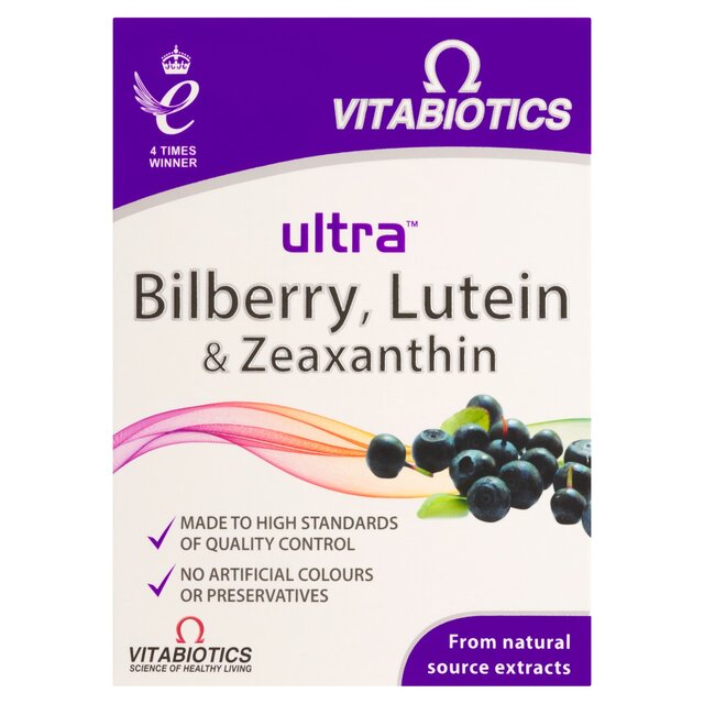 Vitabiotics Ultra Bilberry, Lutein and Zeaxanthin