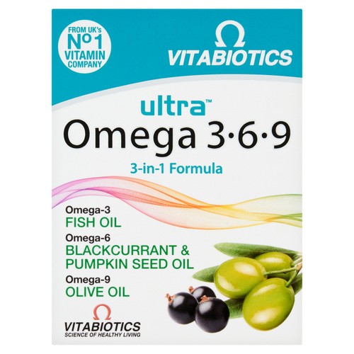 Vitabiotics Ultra Omega 3 6 9 Fish Oil Capsules