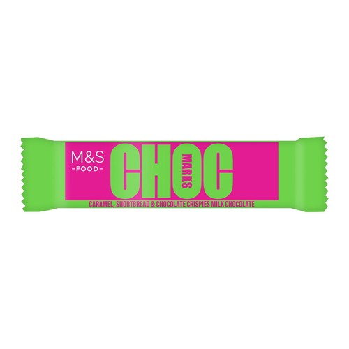 M&S Choc Marks Caramel & Shortbread
