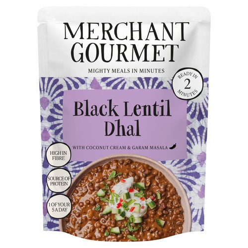 Merchant Gourmet Black Dhal with Black Lentils & Coconut Cream thumbnail 2
