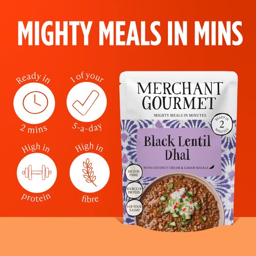 Merchant Gourmet Black Dhal with Black Lentils & Coconut Cream thumbnail 4