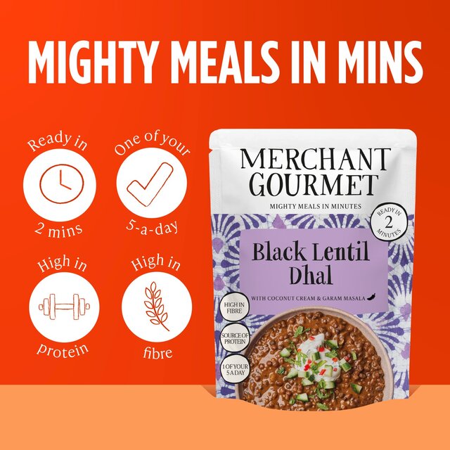 Merchant Gourmet Black Dhal with Black Lentils & Coconut Cream thumbnail 2