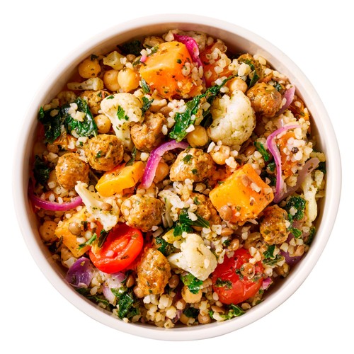 Lazy Vegan Falafel Bowl  Lebanese Bulgur thumbnail 2