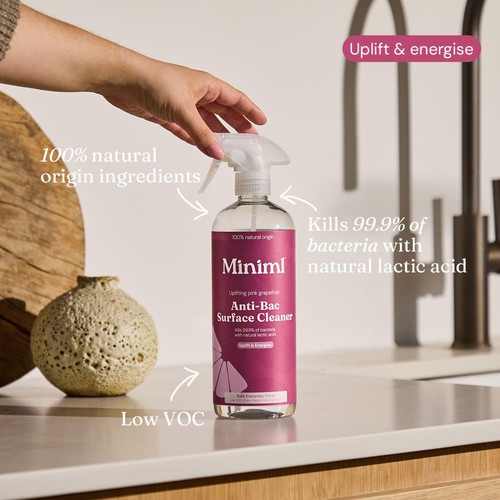 Miniml Pink Grapefruit Anti-Bac Surface Cleaner thumbnail 3