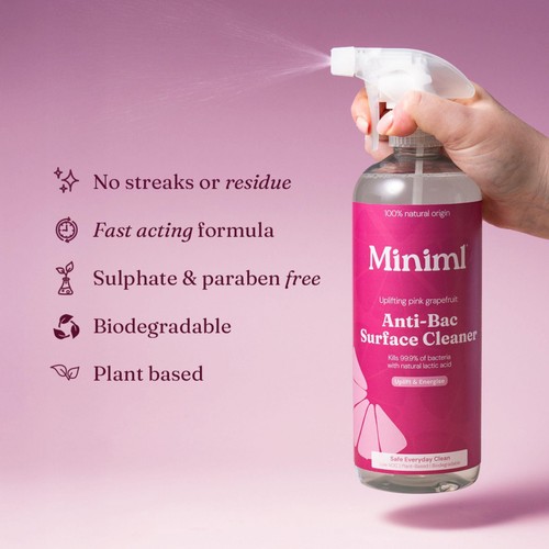 Miniml Pink Grapefruit Anti-Bac Surface Cleaner thumbnail 4