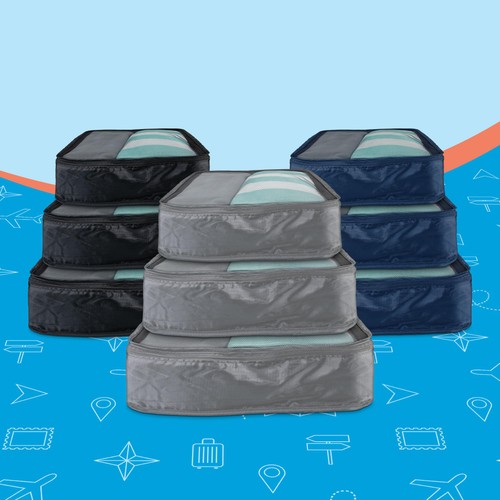 World Tour Travel Luggage Packing Cubes thumbnail 2