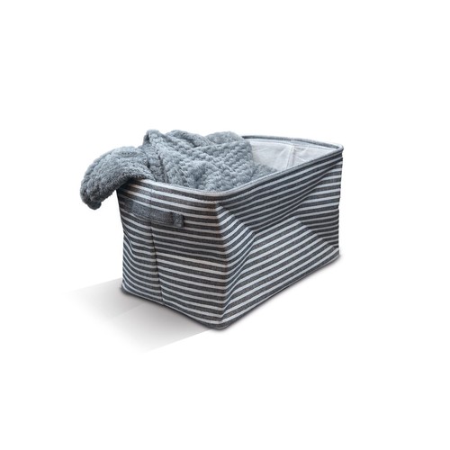 Collapsible Fabric Storage Bin with Handles thumbnail 2