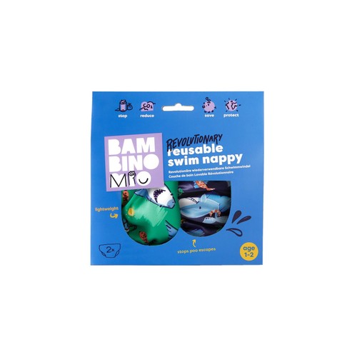 Bambino Mio Reusable Swim Nappy, Squeak & Finn, 1-2 years Size 3-4 thumbnail 3